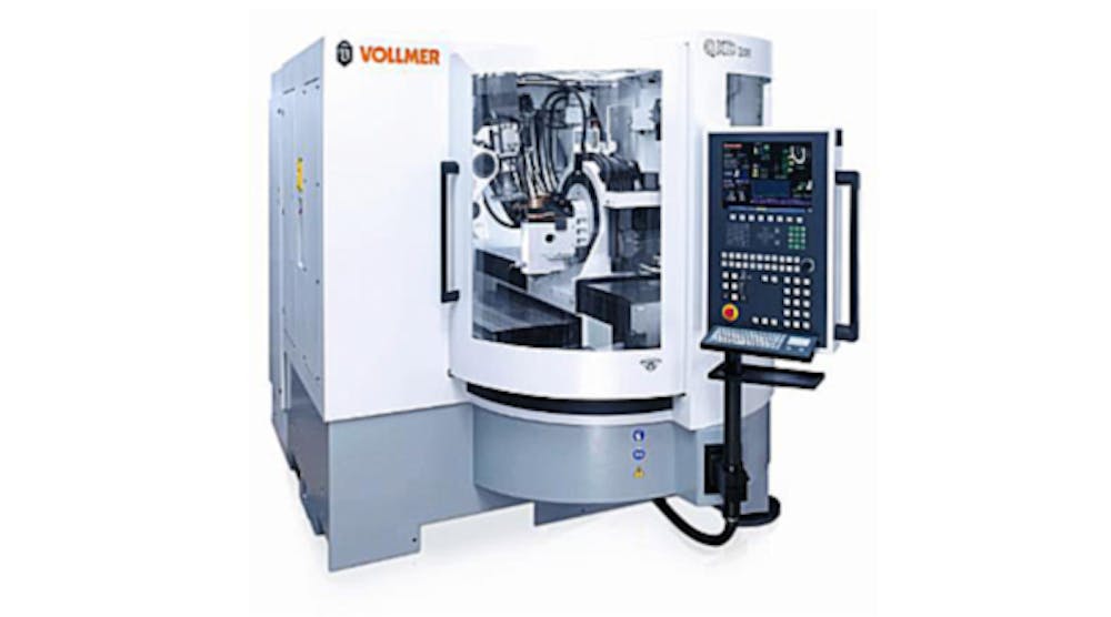 The QXD 200 eroding machine measures, erodes, grinds, and polishes the edges of the diamond-tipped milling tool in a single clamping.
