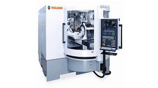 The QXD 200 eroding machine measures, erodes, grinds, and polishes the edges of the diamond-tipped milling tool in a single clamping.