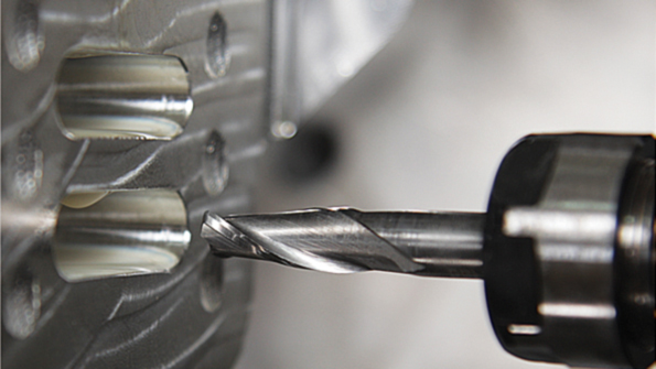 Raster finishing is improved in PowerMill 2015 with the software now able to set automatically the most appropriate angle for each region of the part In previous versions the user had to select each area and specify the angle manually The new option is most beneficial when finishing a series of pockets aligned in different directions according to the developer