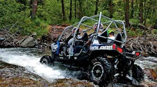 Polaris designs and manufactures numerous of off-road all-terrain vehicles and &ldquo;side-by-sides&rdquo;, including the RZR-4.
