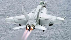 The F414 is a 98kN afterburning turbofan engine used in military jets including the Boeing FA18EF Super Hornet The F414 is a 98kN afterburning turbofan engine used in military jets including the Boeing FA18EF Super Hornet