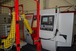 The challenge to the work cellrsquos developers was to design a flexible handling system around a compact turning machine and to make it scalable configurable to different machine models and proven reliable with millions of openclose cycles The challenge to the work cellrsquos developers was to design a flexible handling system around a compact turning machine and to make it scalable configurable to different machine models and proven reliable with millions of openclose cycles