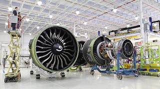 The General Electric GE90 is a family of high-bypass turbofan aircraft engines, the largest produced by GE, and built for the Boeing 777 long-range wide-body aircraft. Reportedly, it is the world&rsquo;s largest turbofan engine.