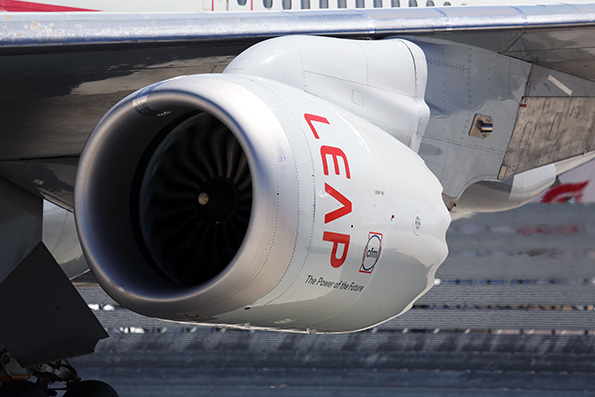 The LEAP1B engine began flight tests on a modified 747100 flying test bed in late April