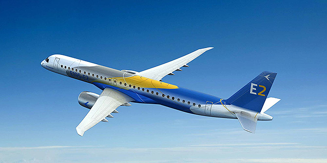 Embraer introduced its EJets E2 series in 2013 the second generation of its EJets singleaisle aircraft seating 70130 passengers for regional routes There are three models ndash E175E2 E190E2 E195E2 ndash with the E190E2 expected to enter service in the first half of 2018 The E195E2 will enter service in 2019 and the E175E2 in 2020