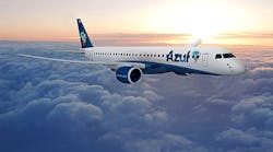 Currently, Azul has 82 Embraer E-Jets in service and orders in place for six more E195s. It has firm orders for 30 E195-E2s, and options for 20 more. David Neeleman, CEO of Azul, said the operating costs for the E2 &ldquo;will be fundamental for maintaining our competitive fares and for growing in the domestic market.&rdquo;