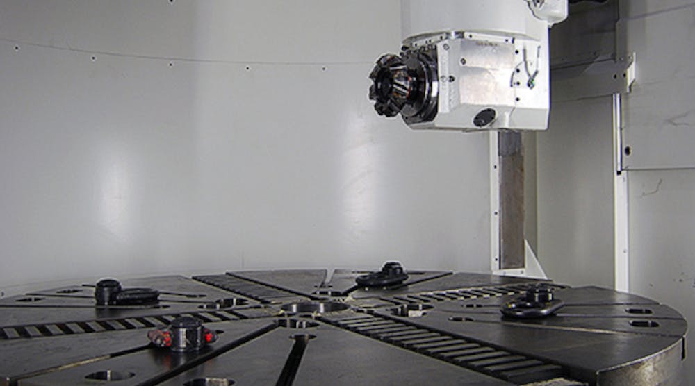 The Y-axis attachment is offered as a fully integrated option on new Giddings &amp; Lewis vertical machine centers, or as a retrofit to earlier models.