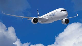The A350 XWB, which made its commercial debut earlier this year, is described by Airbus as &ldquo;the world&rsquo;s most modern and efficient aircraft family.&rdquo;