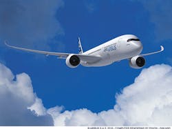 The A350 XWB which made its commercial debut earlier this year is described by Airbus as ldquothe worldrsquos most modern and efficient aircraft familyrdquo The A350 XWB which made its commercial debut earlier this year is described by Airbus as ldquothe worldrsquos most modern and efficient aircraft familyrdquo