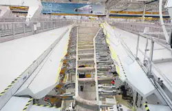 The A350XWBrsquos 213fit wingspan is the largest ever produced for a singledeck widebody aircraft a design factor intended to reduce weight and conserve fuel