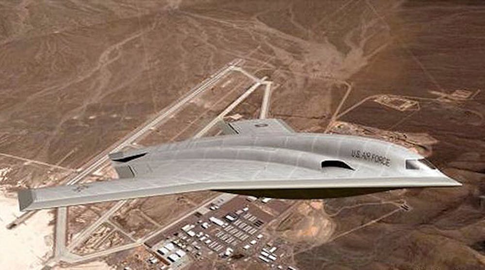 A conceptual image of the Northrop Grumman LRS-B aircraft that would replace the B-52, in a new program estimated at nearly $1 trillion over 30 years.