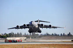 The final C17 Globemaster III airlifter built at the Long Beach assembly plant takes off Sunday November 29 Boeing Defense said over 1000 of its employees including many former C17 program workers assembled there to watch the departure