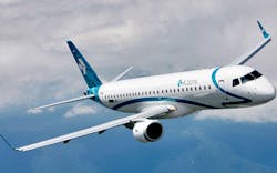 The E195 is part of the EJet series that Embraer introduced in 2002 The E190195 jets are the larger variants seating 100 passengers in a twoclass configuration or up to 124 in singleclass setup The E195 is part of the EJet series that Embraer introduced in 2002 The E190195 jets are the larger variants seating 100 passengers in a twoclass configuration or up to 124 in singleclass setup