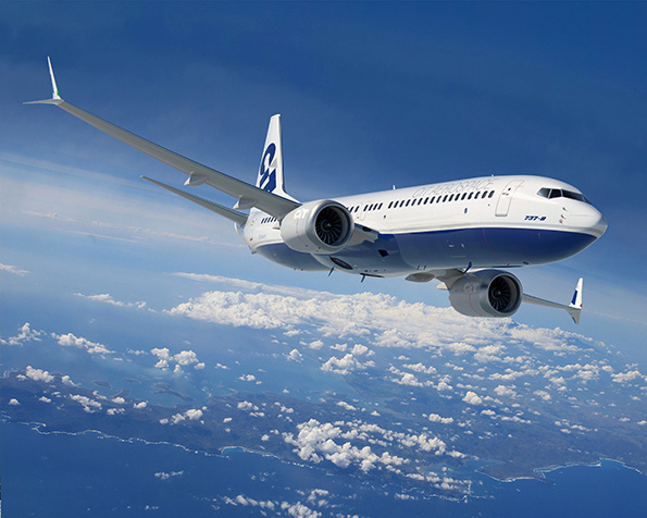 Boeing emphasized its new commercial aircraft including the 787 Dreamliner 777X and 737 MAX 8 pictured have been designed to meet or exceed challenging emission requirements The first 737 MAX jets will be delivered in 2017 and reduce fuel use and emissions by 20 compared to the current NextGeneration 737