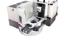 Fives Grouprsquos Cincinnati MEGA horizontal machine outfitted with a live spindleICH combo Fives Grouprsquos Cincinnati MEGA horizontal machine outfitted with a live spindleICH combo