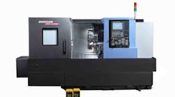 The Doosan Puma GT2600M CNC turning center with live tooling.