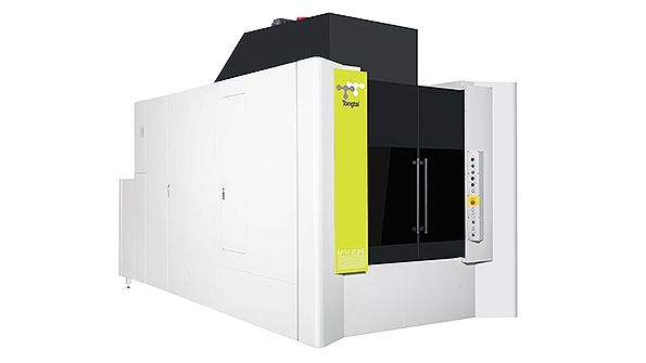 The multifunction design by Tongtai includes an Aaxis trunnion table establishing horizontal machining capability A builtin tilt rotary table or builtin tilt fixtures turn the twinspindle machines into fivesided or fiveaxis machining centers hellip all in the space of one machine conserving shopfloor space without additional machinery costs