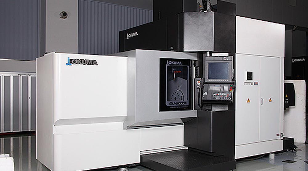 Okuma&rsquo;s MU-8000V is designed so that the close proximity of the spindle and control panel, in addition to easy access to the workpiece, give &apos;superior operator functionality,&rdquo; according to the developer.
