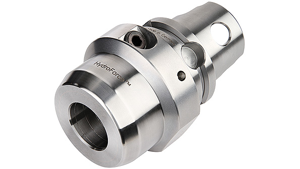 The HydroForce HTtrade universal hydraulic chuck from Kennametal reportedly has among the highest levels of transmittable torque available thanks to its compact design