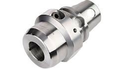 The HydroForce HT™ universal hydraulic chuck from Kennametal reportedly has among the highest levels of transmittable torque available thanks to its compact design. The HydroForce HT™ universal hydraulic chuck from Kennametal reportedly has among the highest levels of transmittable torque available thanks to its compact design.
