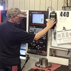 GEM Manufacturingrsquos programmer Sean Svajcsik enters a downtime reason into the eNETDNC processquality control application GEM Manufacturingrsquos programmer Sean Svajcsik enters a downtime reason into the eNETDNC processquality control application