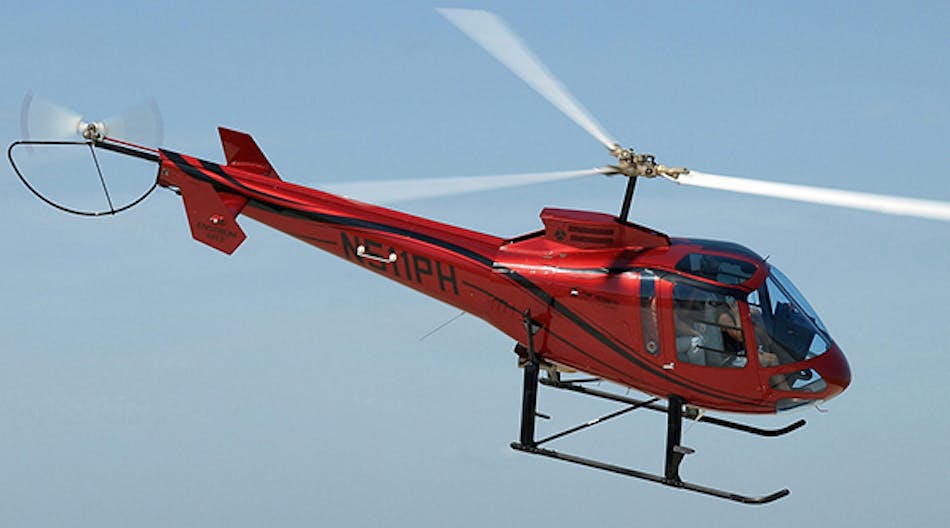 The Enstrom 480B helicopter was developed as a military training helicopter, but it has found wider application in civil and private service, including for law enforcement, emergency medical, agriculture, commercial, and private operations.