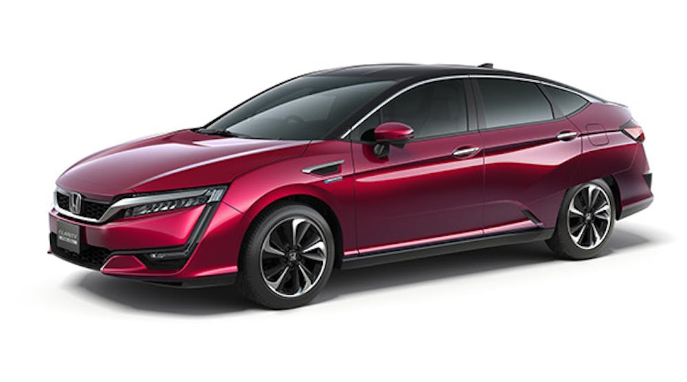 The Clarity, Honda&rsquo;s first fuel-cell vehicle, is a hydrogen-powered sedan that debuted recently in Japan, and may be available in California later this year.