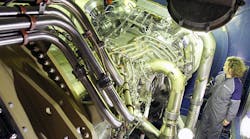 The Rolls-Royce MT30 is a marine gas turbine engine based on the Rolls-Royce Trent 800 aero engine design.