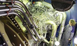 The RollsRoyce MT30 is a marine gas turbine engine based on the RollsRoyce Trent 800 aero engine design The RollsRoyce MT30 is a marine gas turbine engine based on the RollsRoyce Trent 800 aero engine design
