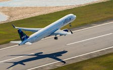 The A321 will undergo several more weeks of final production steps before it is delivered to JetBlue