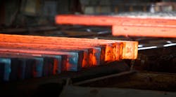 Raw steel is the output of basic oxygen furnaces and electric arc furnaces that is cast into semi-finished products, such as slabs, blooms, or billets. The World Steel Assn. reports tonnage and capacity utilization data for carbon and carbon alloy steel; data for production of stainless and specialty alloy steels are not included.