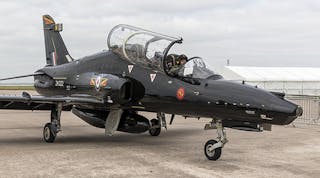 The BAE Systems Hawk is a single-engine jet aircraft developed more than 40 years ago by Hawker Siddely and manufactured now by its successor firm. With a two-man tandem cockpit and powered by a single turbofan engine it is used mainly in a training capacity by the RAF and Royal Navy.