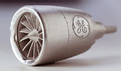 GE has been a manufacturing pioneer in the application of additive or 3D printing technologies in particular within the GE Aviation business which has adopted additive manufacturing to produce fuel nozzles and other engine parts GE has been a manufacturing pioneer in the application of additive or 3D printing technologies in particular within the GE Aviation business which has adopted additive manufacturing to produce fuel nozzles and other engine parts