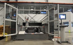 Cincinnati Incrsquos BAAM is linear motordriven system based on the structure drives and controls of a lasercutting machine It has a work envelope of up to 24x6x2 m 8x20x6 ft and extrudes hot thermoplastic to build parts in layers based on CAD data Cincinnati Incrsquos BAAM is linear motordriven system based on the structure drives and controls of a lasercutting machine It has a work envelope of up to 24x6x2 m 8x20x6 ft and extrudes hot thermoplastic to build parts in layers based on CAD data