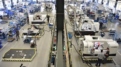 At United Grinding’s Studer factory in Thun, Switzerland, a reconfigured production system incorporates all manufacturing operations for the entire product portfolio into one assembly line, which the machine tool builder noted is improving its ability to meet specific customer demands and delivery requirements quickly and efficiently. At United Grinding’s Studer factory in Thun, Switzerland, a reconfigured production system incorporates all manufacturing operations for the entire product portfolio into one assembly line, which the machine tool builder noted is improving its ability to meet specific customer demands and delivery requirements quickly and efficiently.