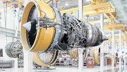 The CF343 is a GE Aviation turbofan engine in use for a number of regional jet fleets including Bombardier CRJ and Embraer EJets series aircraft The CF343 is a GE Aviation turbofan engine in use for a number of regional jet fleets including Bombardier CRJ and Embraer EJets series aircraft