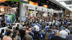 The number of registered visitors represents the thirdhighest total over the 31 stagings of the biannual International Manufacturing Technology Show The number of registered visitors represents the thirdhighest total over the 31 stagings of the biannual International Manufacturing Technology Show