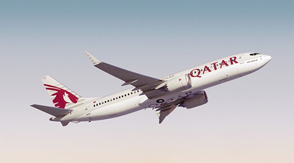 In addition to the 40 new wide-body Boeing aircraft, Qatar Airways issued a letter of intent to buy up to 60 Boeing 737 MAX 8 single-aisle jets.