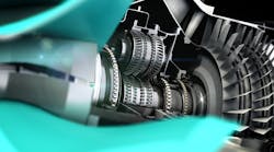 Geared turbofan engines are designed with a gear system separating the engine fan from the low-pressure compressor and turbine, so that each module operates at optimal speed, reducing fuel consumption, emissions, and engine noise.