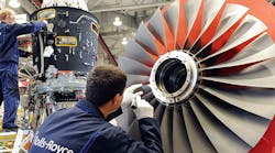Rolls-Royce is developing ceramic-matrix composites to provide the high-temperature resistance, material strength, and weight reduction for gas turbine engine applications. Rolls-Royce is developing ceramic-matrix composites to provide the high-temperature resistance, material strength, and weight reduction for gas turbine engine applications.