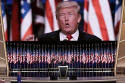 The Presidentelect speaking to the Republican National Convention in Cleveland July 21 2016 The Presidentelect speaking to the Republican National Convention in Cleveland July 21 2016