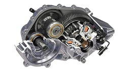 GKN Driveline lightweight electric axle weighs 202 kg At 457 mm long 229 mm wide and 259 mm high it is compact enough to be installed in smaller vehicles electric or hybrid vehicles GKN Driveline lightweight electric axle weighs 202 kg At 457 mm long 229 mm wide and 259 mm high it is compact enough to be installed in smaller vehicles electric or hybrid vehicles