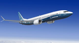 The 737 MAX is the latest version of Boeing&rsquo;s narrow-body passenger jet series, and will make its commercial debut in 2017. It is powered by two CFM International LEAP-1B engines.