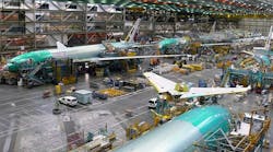Boeing will cut the production rate for its 777 program from seven jets per month to five in August 2017, which is likely to reduce employment at assembly operations in Everett and Frederickson, Wash.