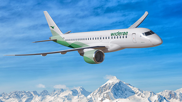 The EJet E2 series is a family of three different narrowbody twinengine aircraft seating 80 to 130 passengers