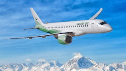 The EJet E2 series is a family of three different narrowbody twinengine aircraft seating 80 to 130 passengers The EJet E2 series is a family of three different narrowbody twinengine aircraft seating 80 to 130 passengers