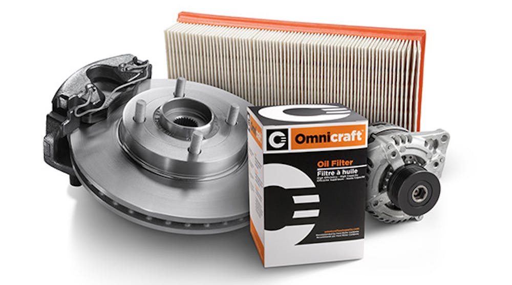1,500 of the most commonly requested replacement parts are now available from Ford&rsquo;s Omnicraft line, including oil filters, brake pads, brake rotors, loaded struts, starters, and alternators.