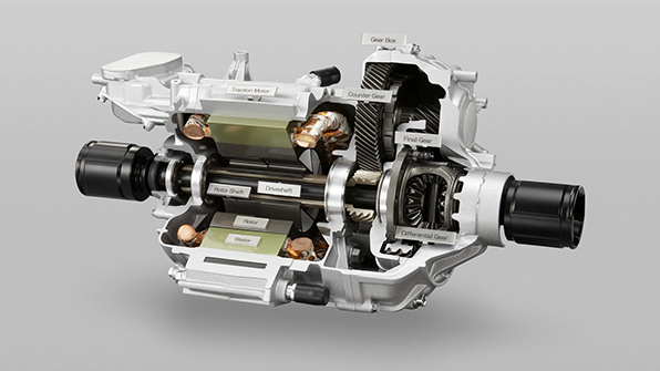 The Honda FCX Clarity a hydrogenfuel cellpowered electric vehicle has a 134HP electric motor