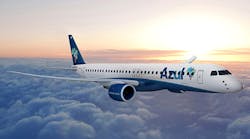 Azul Brazilian Airlines is the largest operator of the current-generation E195 jets, and has orders for up to 50 E195-E2 aircraft.