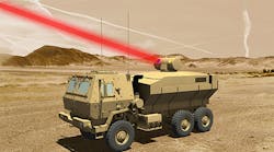The 60-kW-class system laser is based on a design developed under the Department of Defense&apos;s Robust Electric Laser Initiative Program, and developed further by Lockheed Martin. A Lockheed executive explained its testing shows that a single, directed energy laser is lightweight, low volume, and reliable enough to be deployed defensively on tactical vehicles.